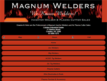 Tablet Screenshot of magnumwelders.com.au